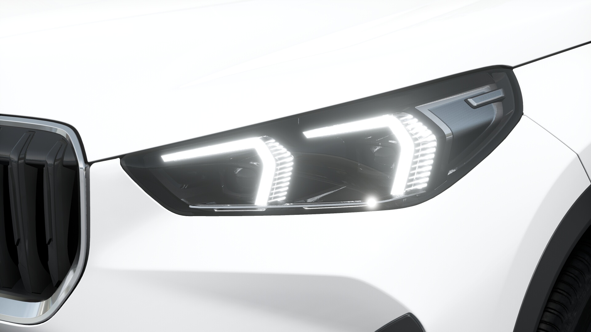 Faros led adaptativos y asistente de luz para carretera