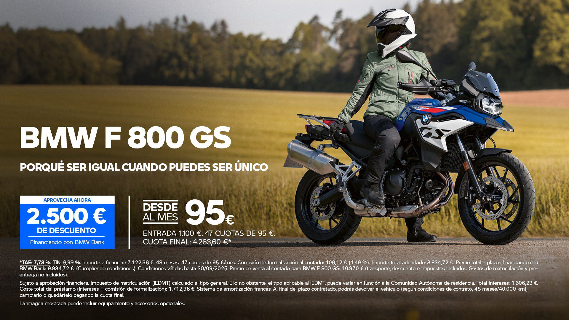 Promoción de la BMW F 800 GS